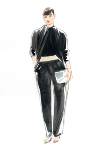 Live-event sketching Dior