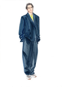 Live event illustration Dior homme