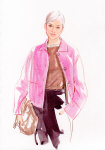 fashion illustration of a woman