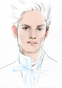 portrait male fashion model